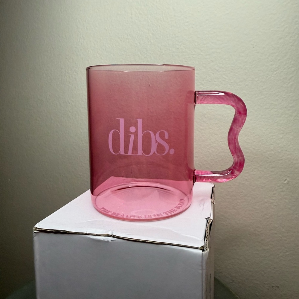 Exclusive Dibs Makeup Brand Pink Mug